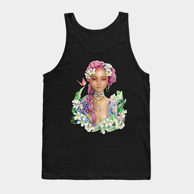 Frangipani the Pirate Princess Tank Top by barnstudio